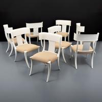 8 Klismos Dining Chairs, Manner of T.H. Robsjohn-Gibbings - Sold for $2,176 on 12-03-2022 (Lot 568).jpg
